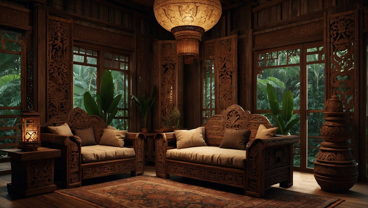 Javanese theme living room by rezapriy on DeviantArt