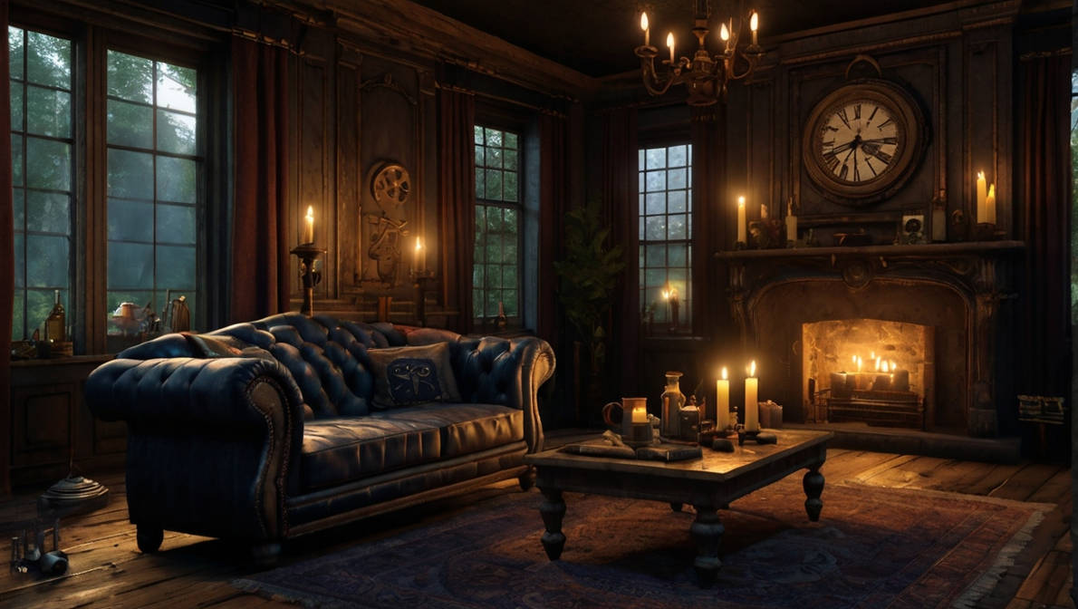 Candle Punk theme living room by rezapriy on DeviantArt