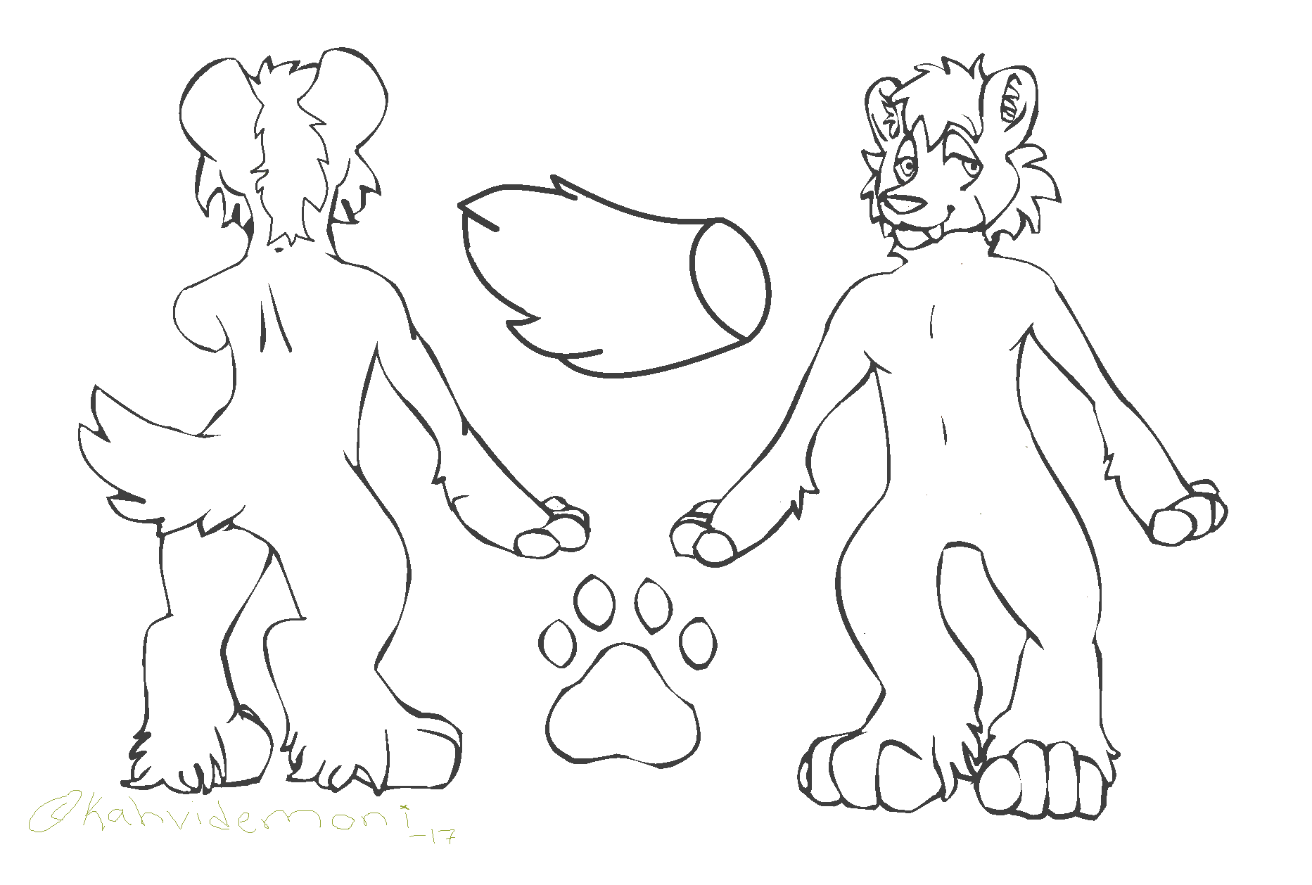 photo Sabertooth Furry Base sabertooth reference sheet free to