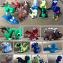 DragonVale figures - primary elementals