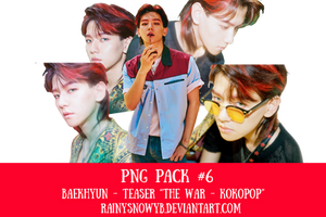 PNG PACK #7 BAEKHYUN-TEASER THE WAR-KOKOPOP