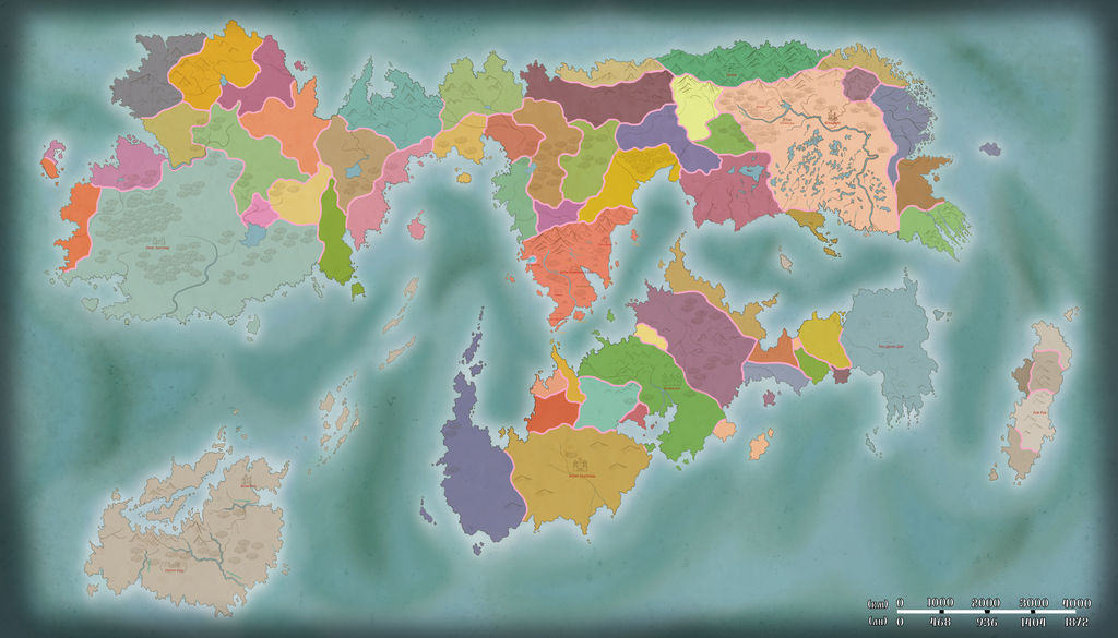 Fantasy map by hellcookies on DeviantArt