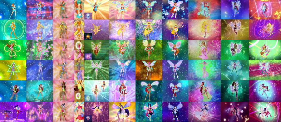 Winx First Transformation Winx club all transformations *not the movies* by RandomDigimonThings ...