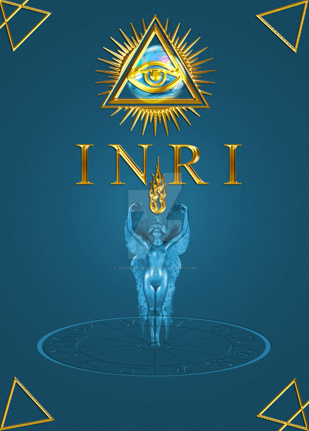 How To Draw Inri INRI-gold+blue by DanielAtman on DeviantArt