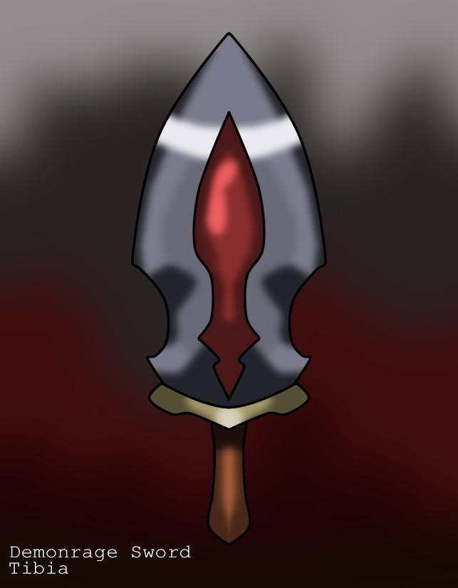 Demonrage Sword - Tibia by Ringotaker on DeviantArt
