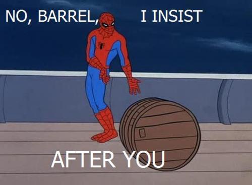 Spider-man-barrel-memes