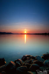 Sundown in Lake of Constance