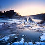 The icy Rheinfall