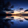 When the sky reflected in the lake