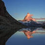 The reflection of the Matterhorn