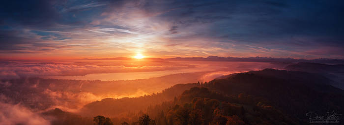 Autumn Sunrise over Zurich