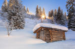 The small mountain hut by LinsenSchuss