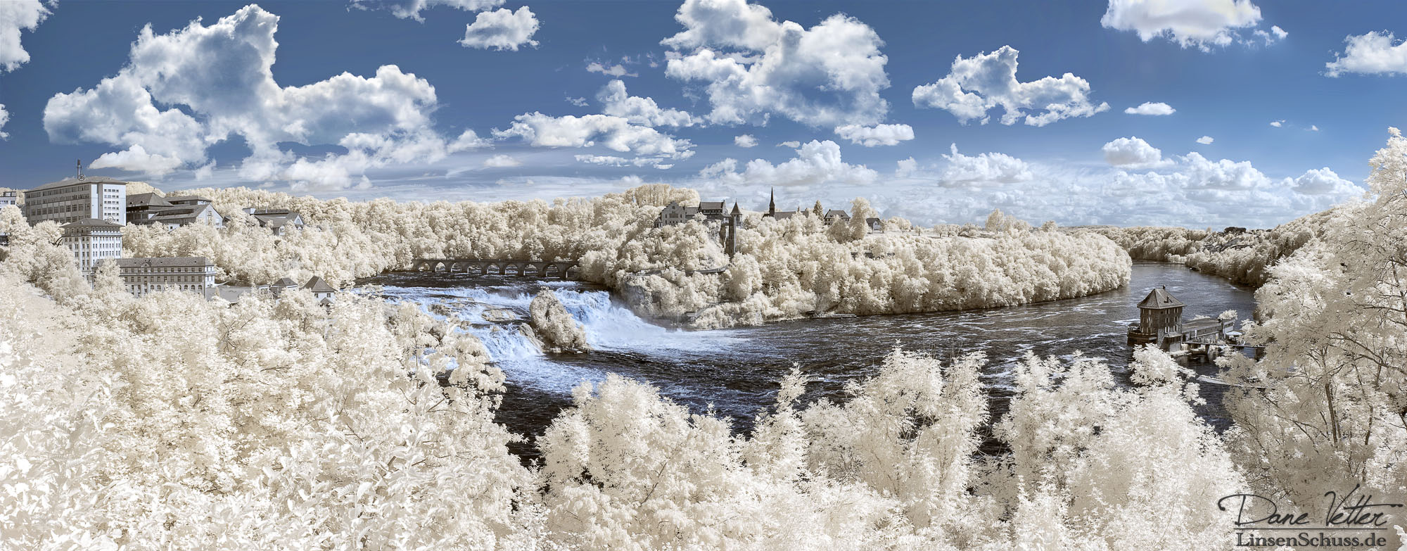 The infrared Rhine Falls