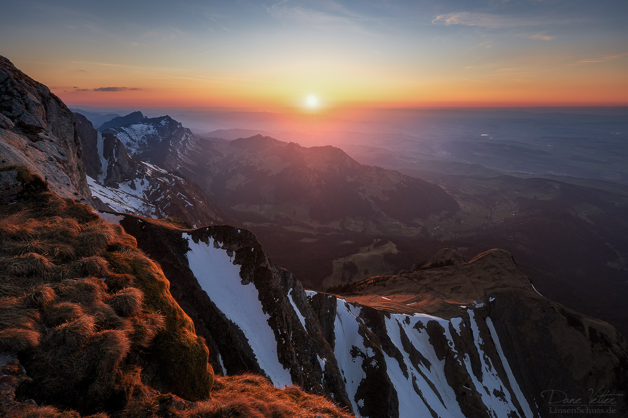 Sunset on Mount Pilatus