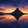 The reflection of the Kirkjufell