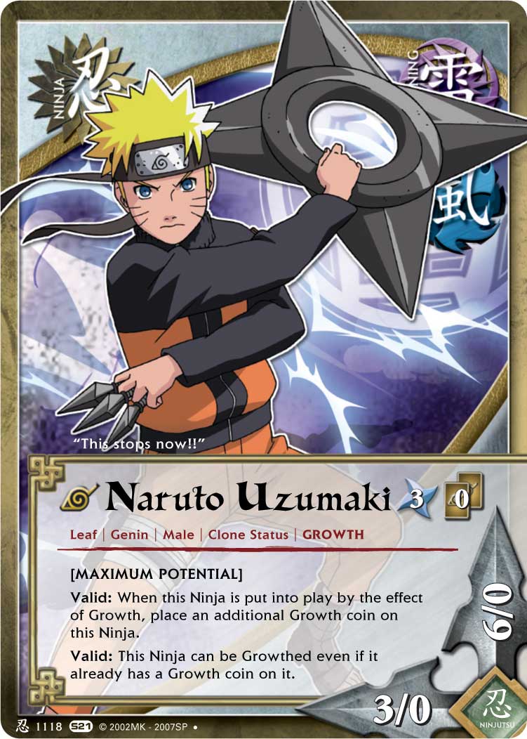 Carte N°2 ~ Naruto Uzumaki ~ ( Naruto Card Pokemon, Wiki