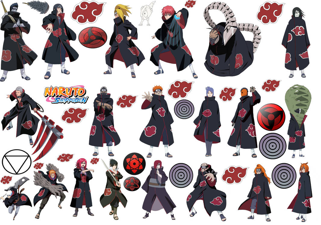 All Akatsuki Characters by puja39 on DeviantArt