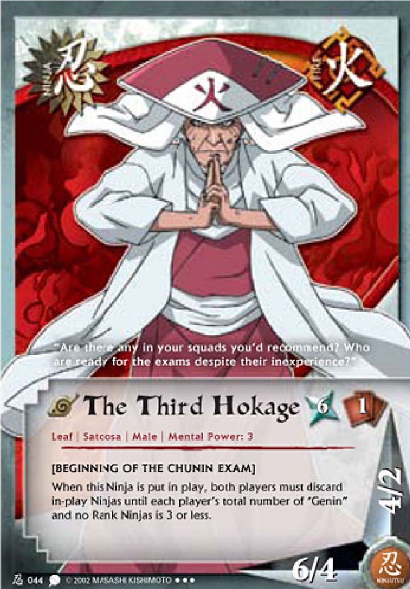 The 3RD Hokage Hiruzen Sarutobi TG Card 10 by puja39 on DeviantArt