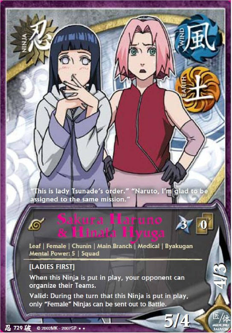 Sakura Haruno And Hinata Hyuuga TG Card by puja39 on 