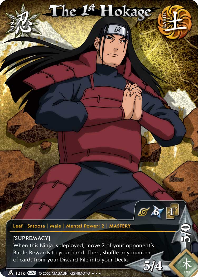 The 1ST Hokage Hashirama Senju TG Card 3 by puja39 on DeviantArt