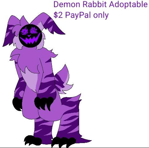 Available Flatsale Adoptable- Demon Rabbit by ArgusXx on DeviantArt