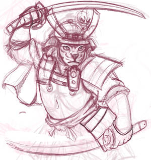 Samurai Kitty sketch