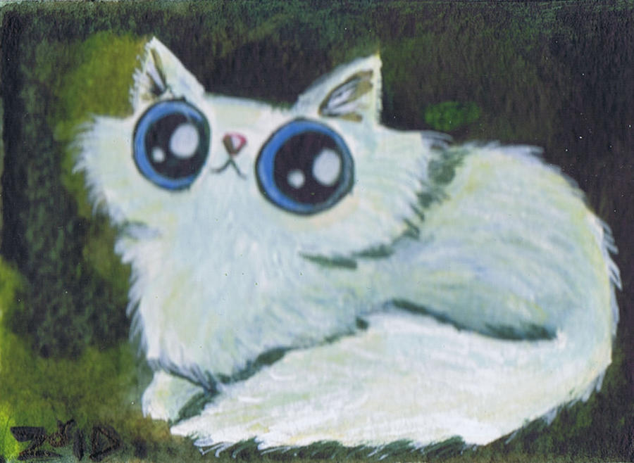 Funny cat acrylic