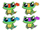 Free Funny cat adoptables!!!!! TMNT by KingZoidLord
