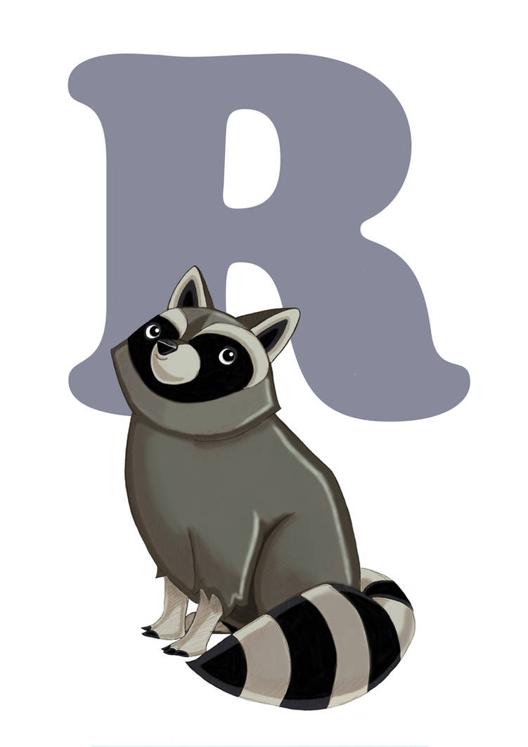R is for Raccoon by KingZoidLord on DeviantArt