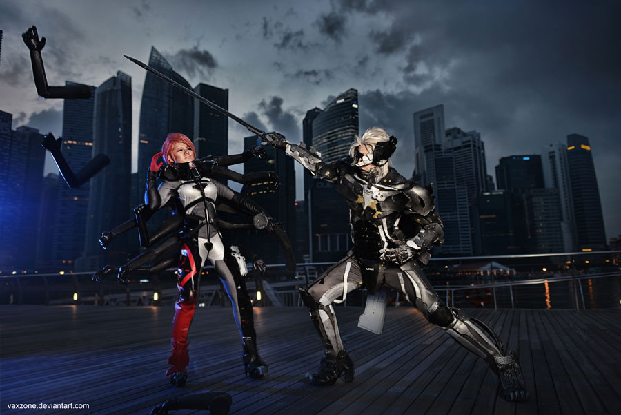 MGR - Raiden vs Mistral by vaxzone on DeviantArt