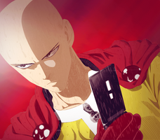 One-Punch Man Saitama.