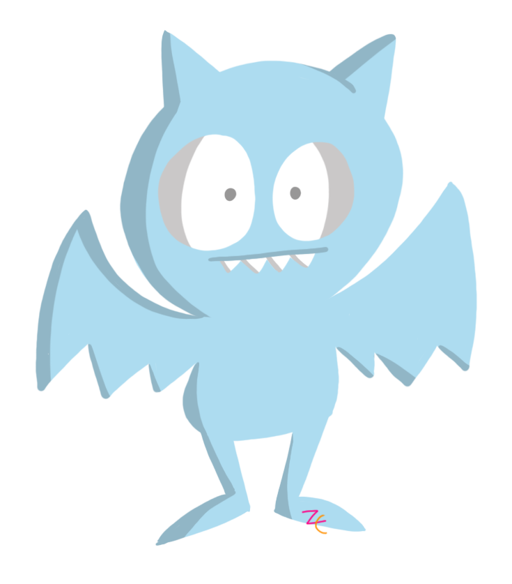 Ice Bat Ud: Lineless Ice-Bat by ZootyCutie on DeviantArt