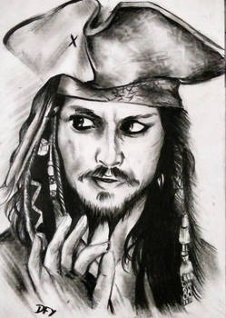 Captain Jack Sparrow B/W