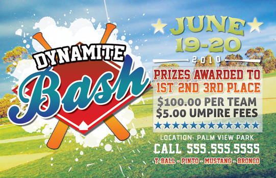 Baseball Tournament Flyer