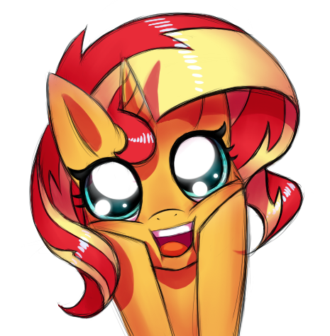 Sunset Shimmer is adorable