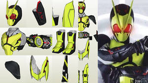 Kamen Rider Zero 1 Pepakura Cosplay template files