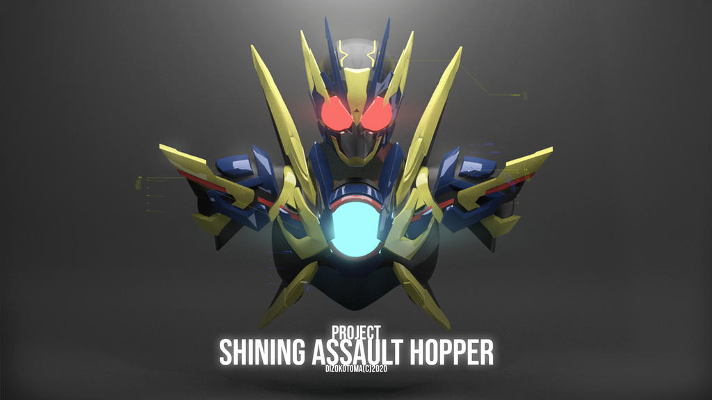 Kamen Rider Shining Assault Hopper CGI by dizoEX2 on DeviantArt