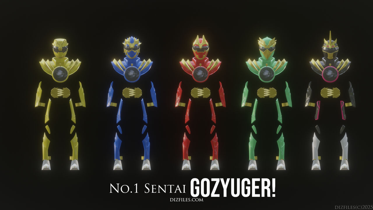 No 1 Sentai Gozyuger 3d models Armor Part by dizoEX2 on DeviantArt