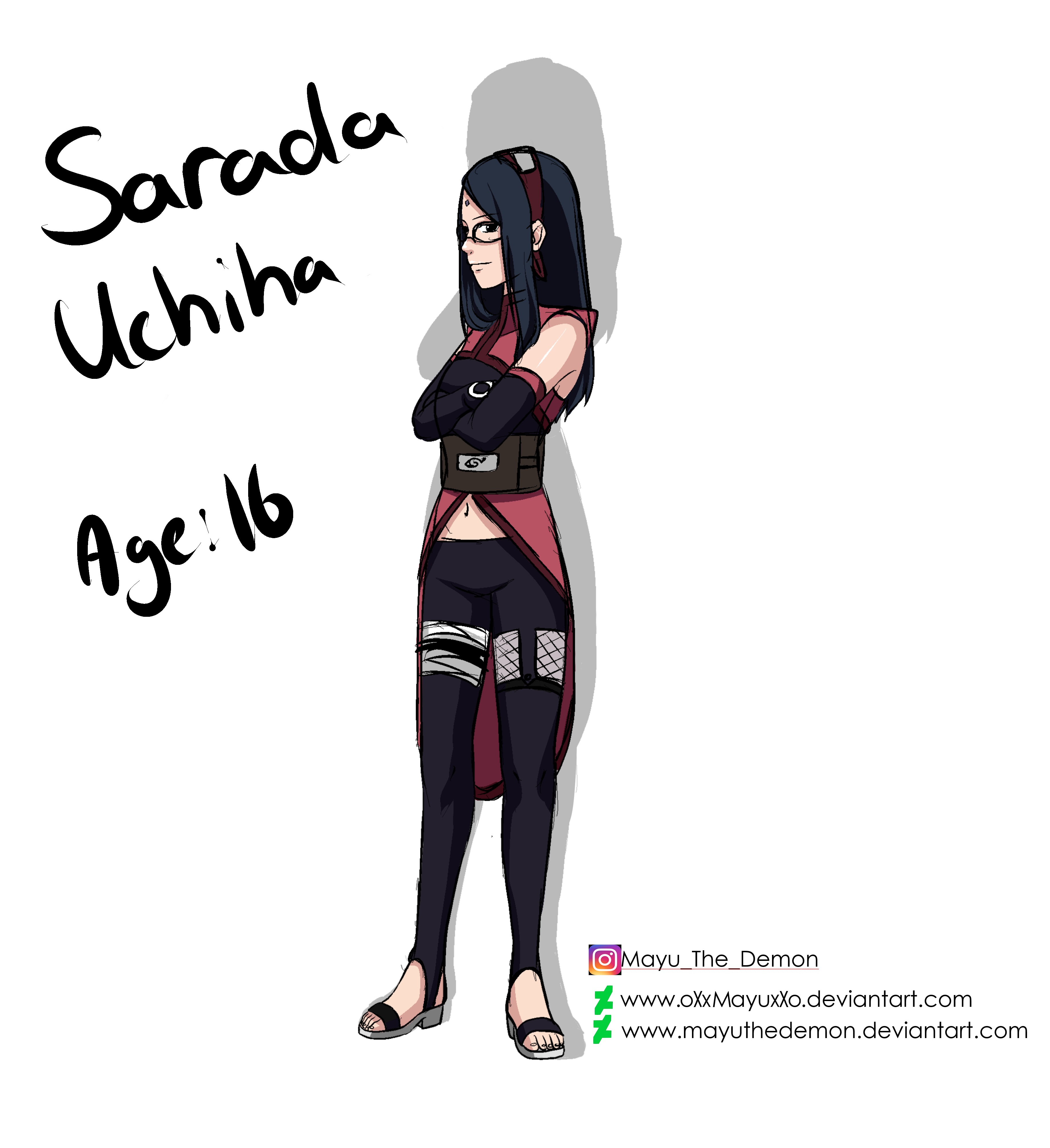 Sarada Uchiha (12 years later) Color by SunakiSabakuno on DeviantArt