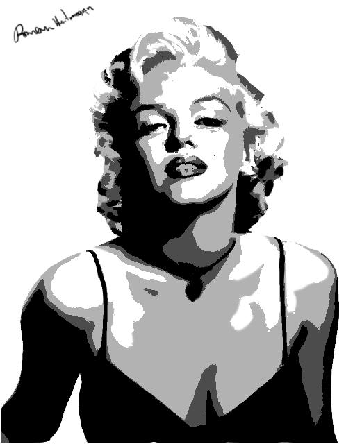 Marilyn Monroe Stencil By Romanhart14 On Deviantart