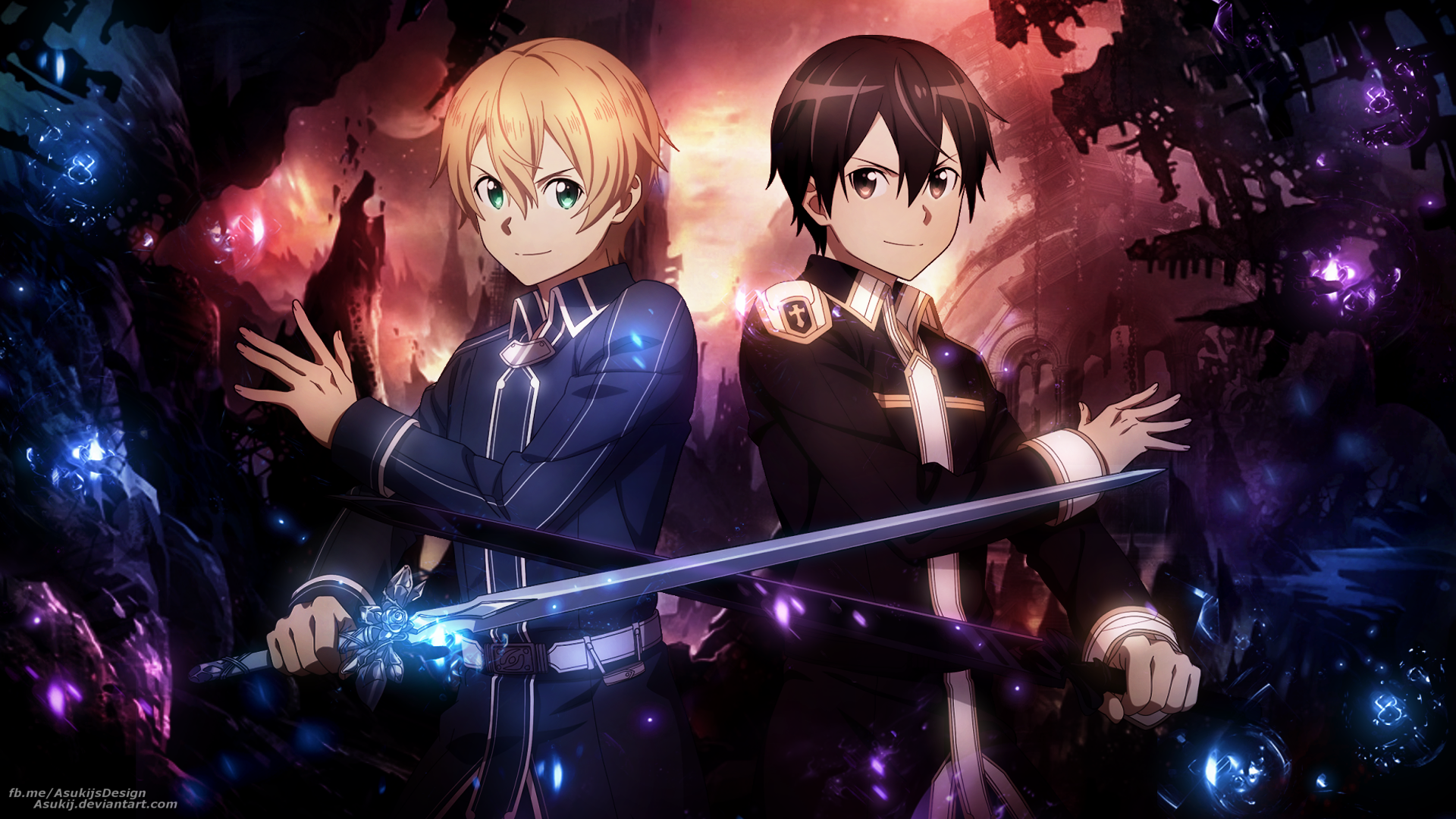Wallpaper Eugeo Und Kirito By Asukij On Deviantart Wallpaper Eugeo Und Kirito By Asukij On Deviantart