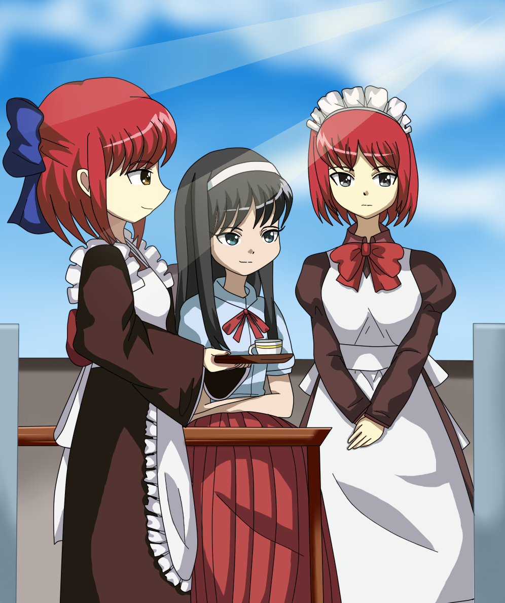 Akiha and Kokaku and Hisu Carnival Phantasm