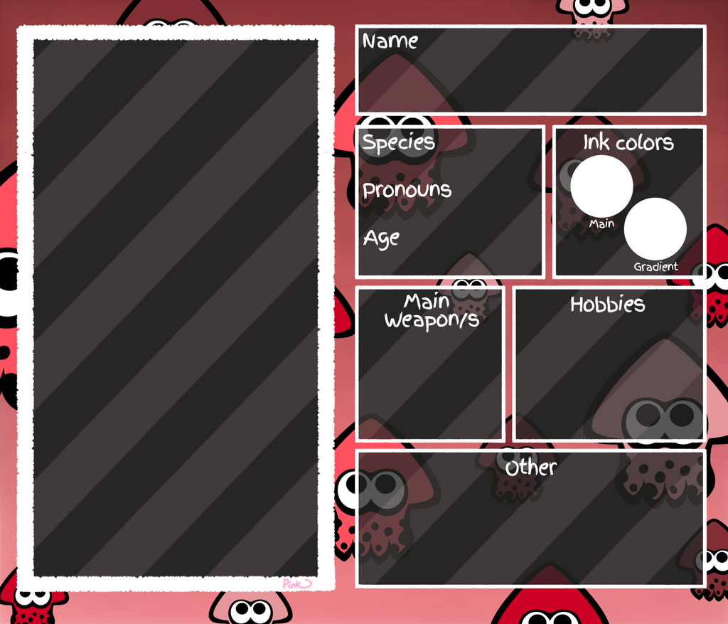 Splatoon OC template 3 by PunkPink on DeviantArt Splatoon OC template 3 by PunkPink on DeviantArt