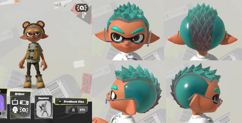 Splatoon Ink Hair Splatoon 3 hairstyles by Punk-Pink on DeviantArt