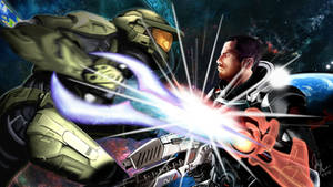 Master Chief vs Commander Shepard