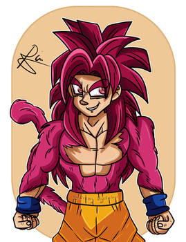 SSJ4 Goku Daima - Fan art