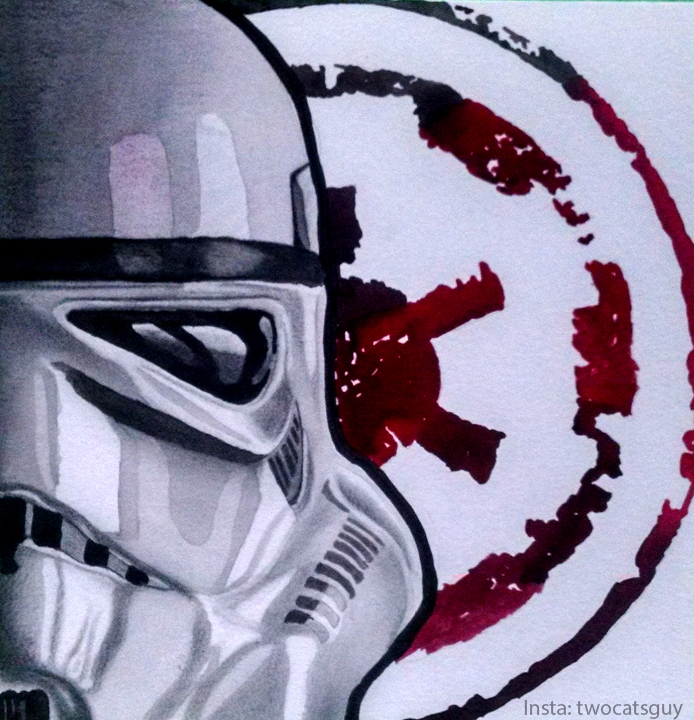 Stormtrooper watercolor