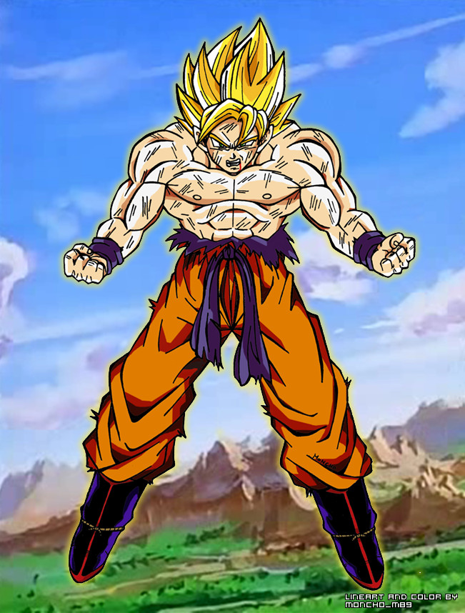 otro goku coloreado by moncho-m89 on DeviantArt otro goku coloreado by moncho-m89 on DeviantArt