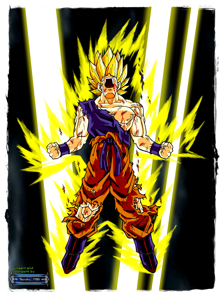 goku 3ra version XD pintado by moncho-m89 on DeviantArt goku 3ra version XD pintado by moncho-m89 on DeviantArt