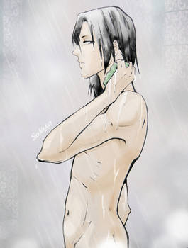 In the shower